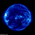 Click for time-lapse image of the sun